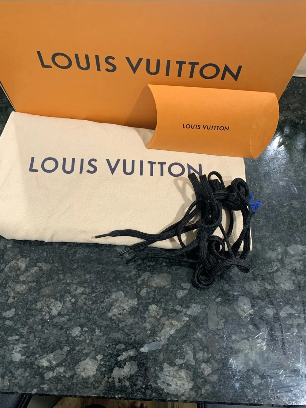 Louis Vuitton Brown Monogram Low-Top Sneaker with Black Laces